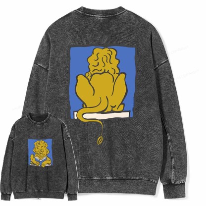 Pagewings Vintage New York Library Tee Unique Find Unisex Bookworm Perfect Gift Unisex Washed Sweatshirt