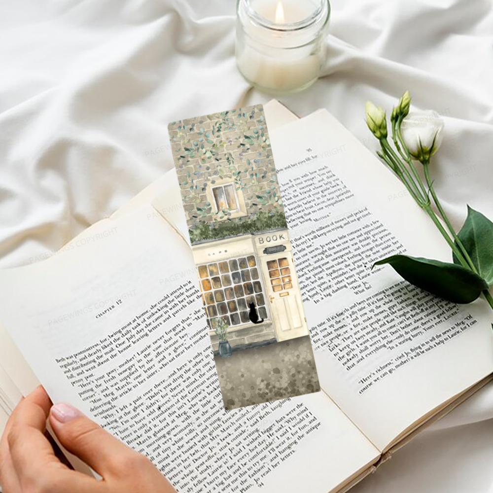 Pagewings Bookshop Watercolor Bookmark