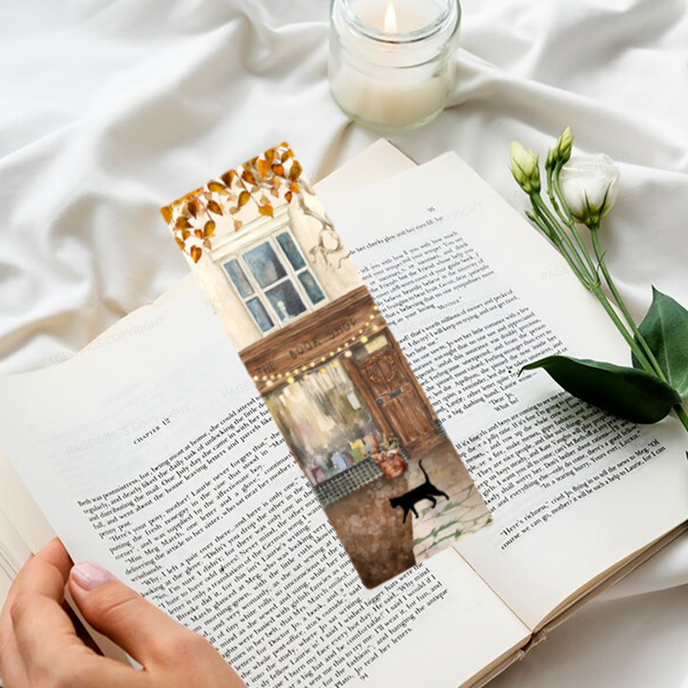 Pagewings Bookshop Watercolor Bookmark