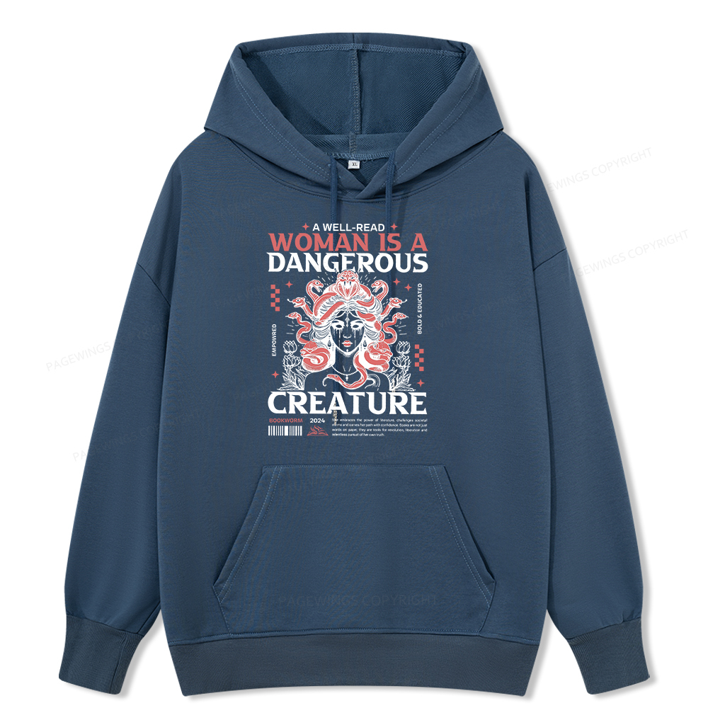 Pagewings  A Well-Read Woman is A Dangerous Creature Unisex Classic Hoodie