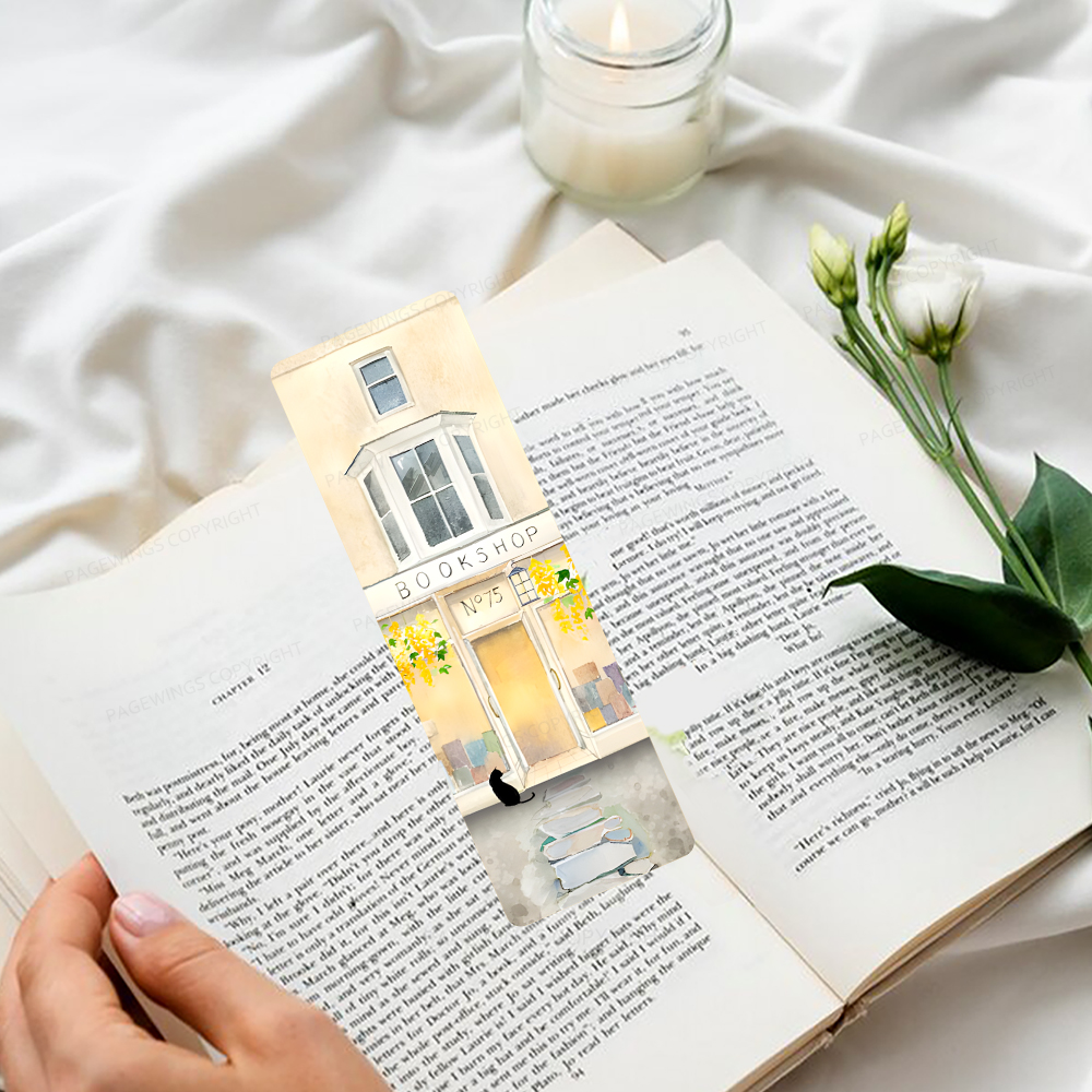 Pagewings Books and Cats Bookmark
