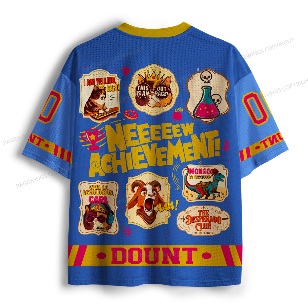 Pagewings Neeeeeew Achievement Unisex Mesh Jersey