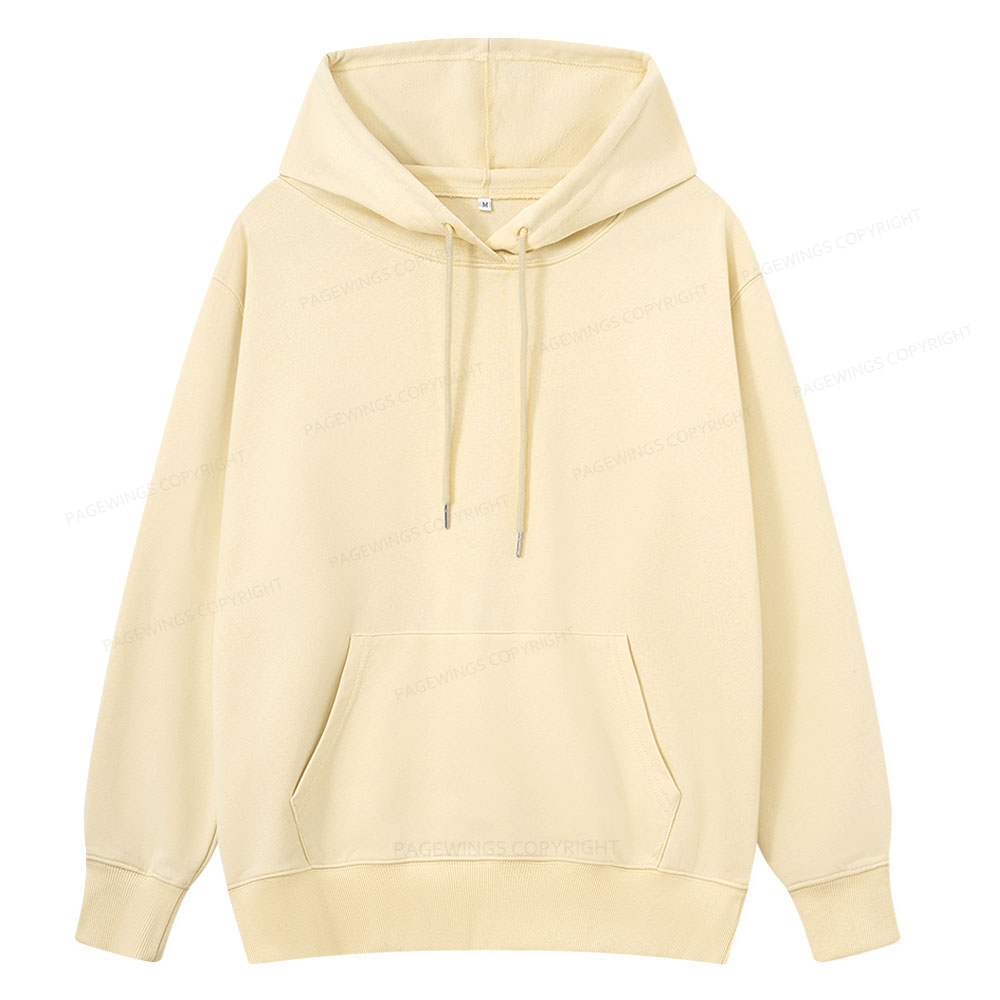 Pagewings Comfortable Solid Color Unisex Classic Hoodie