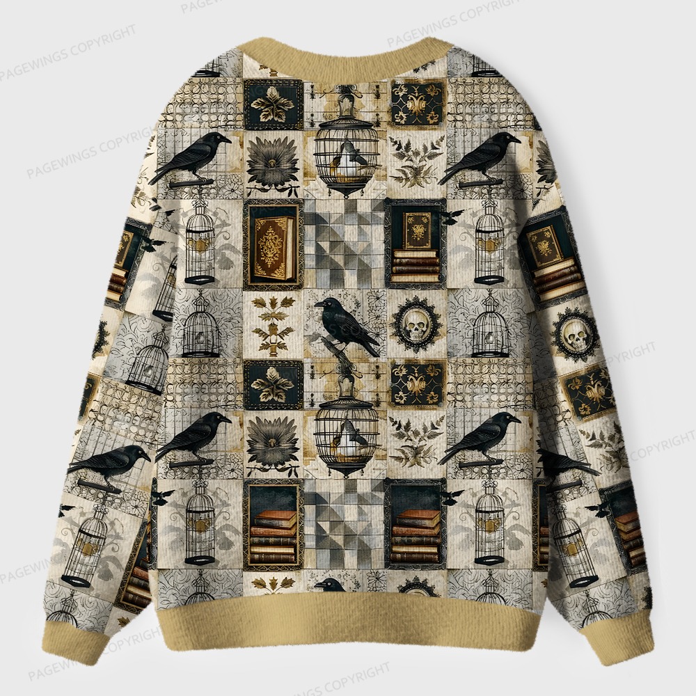 Pagewings Never More Unisex Ugly Cardigan Sweaters