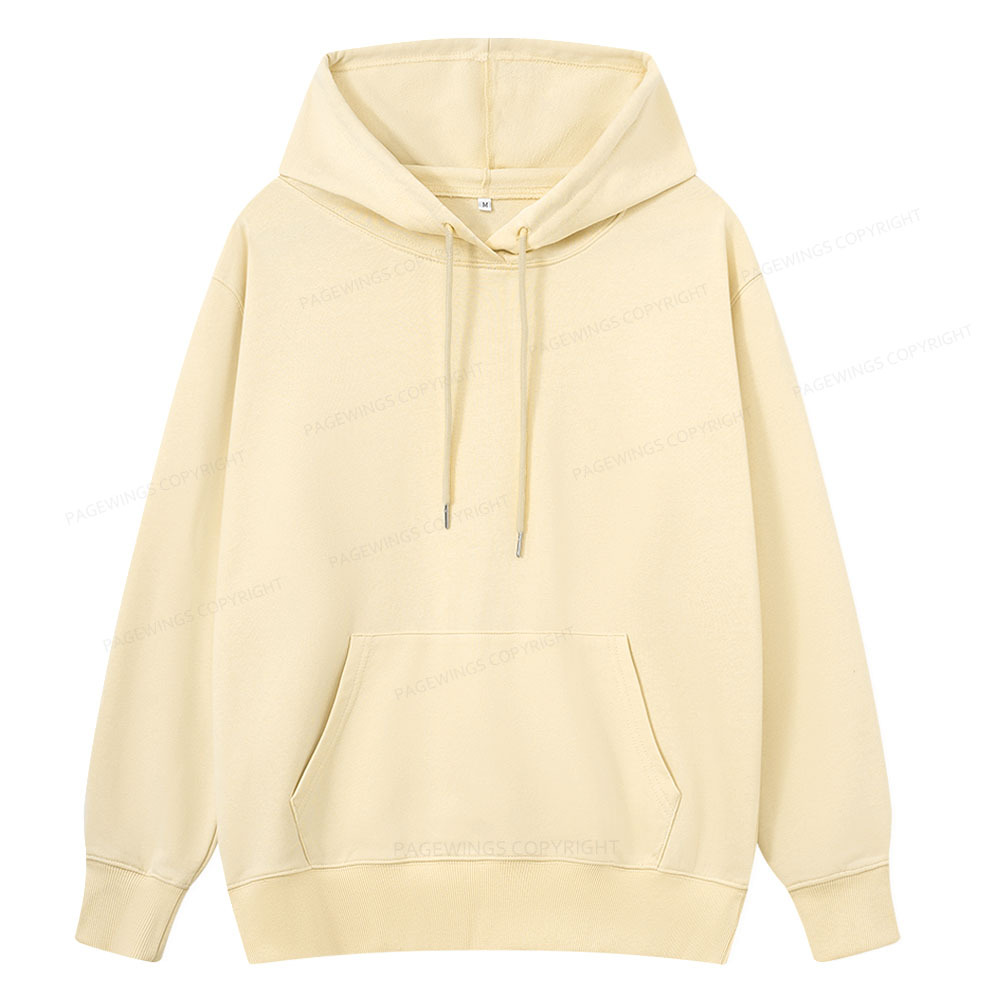 Pagewings Comfortable Solid Color Unisex Classic Hoodie