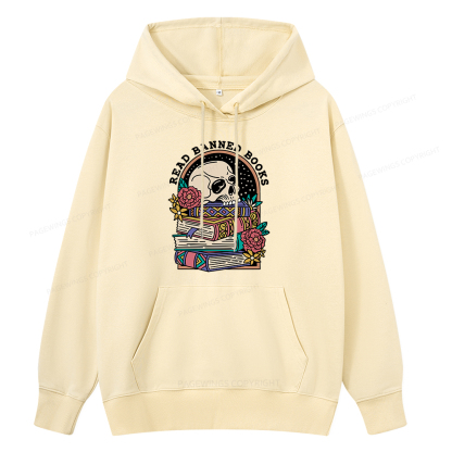 Pagewings Read Banned Book Floral Unisex Classic Hoodie