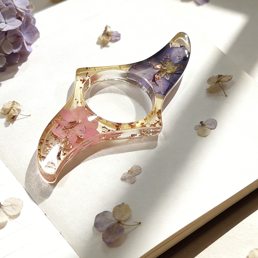 Pagewings Purple And Pink Floral Book Lover Book Page Holder