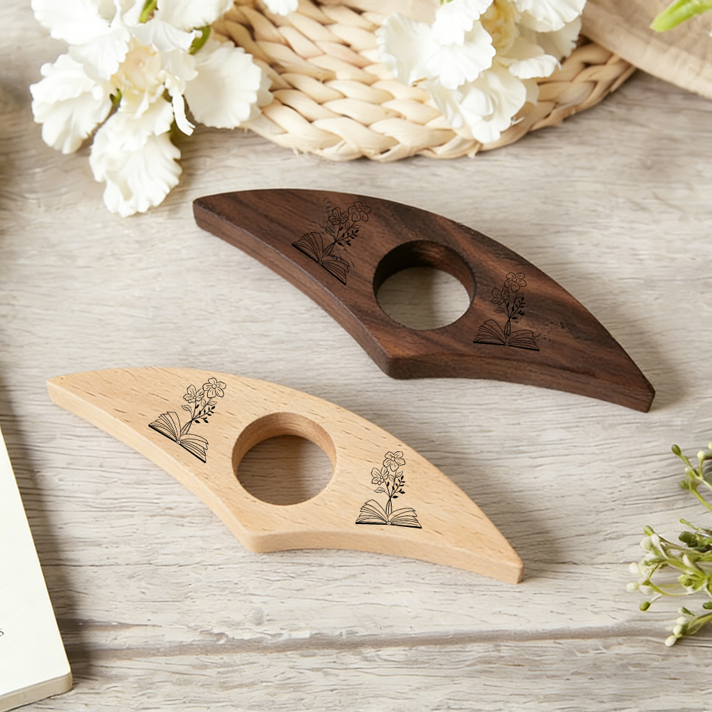 Pagewings Personalized Name Flower  Book Page Holder