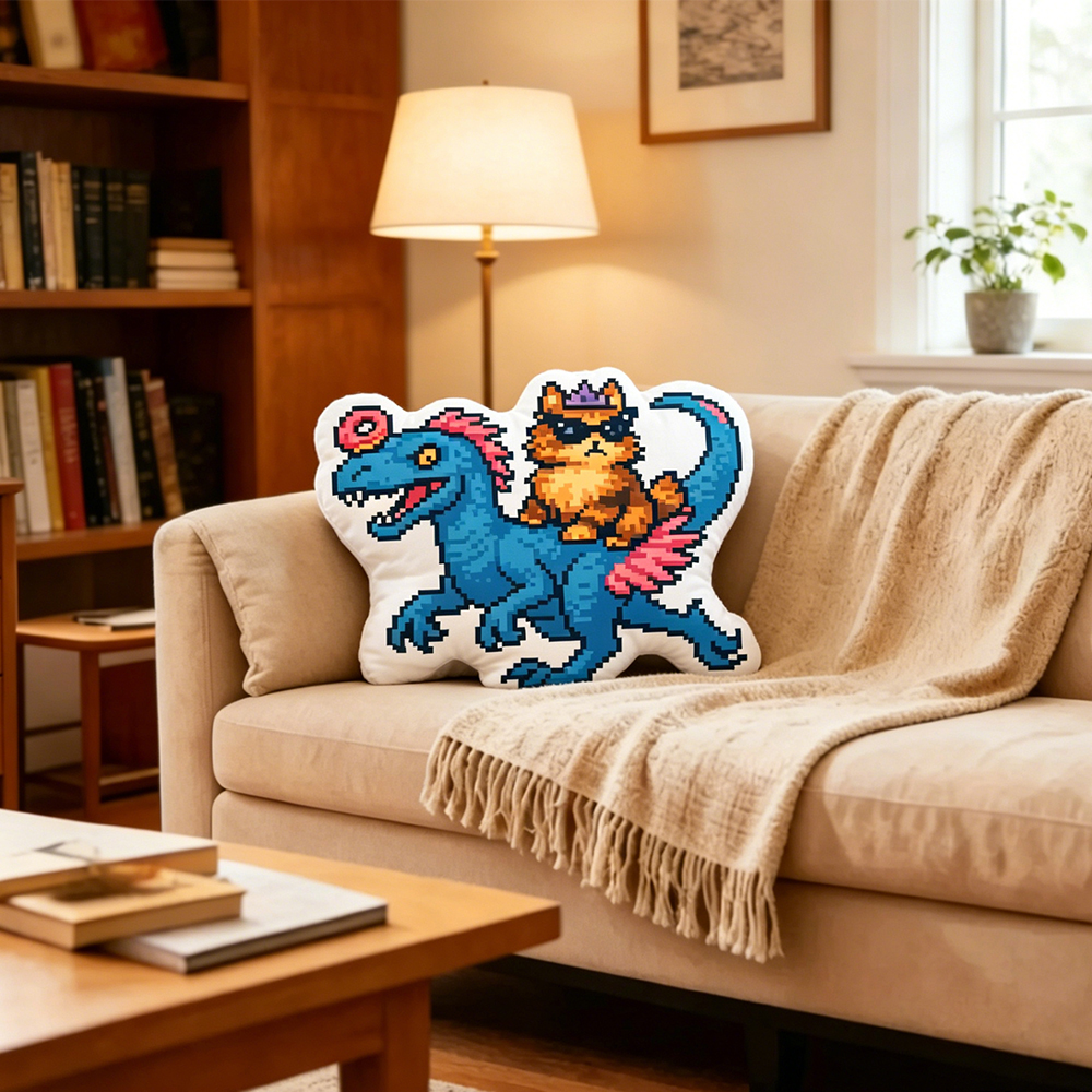 Pagewings Sci-Fi Book Lover Shaped Throw Pillow