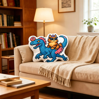 Pagewings Sci-Fi Book Lover Shaped Throw Pillow