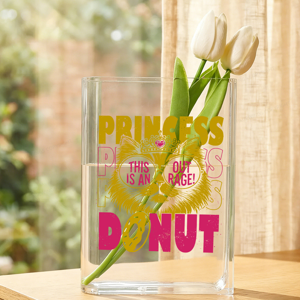 Pagewings This Is An Outrage Acrylic Book Vase