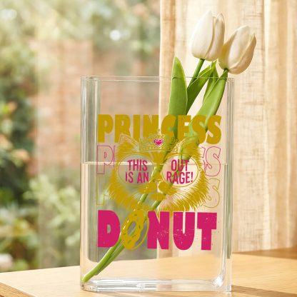 Pagewings This Is An Outrage Acrylic Book Vase