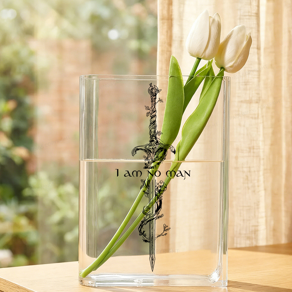 Pagewings I Am No Man  Acrylic Book Vase