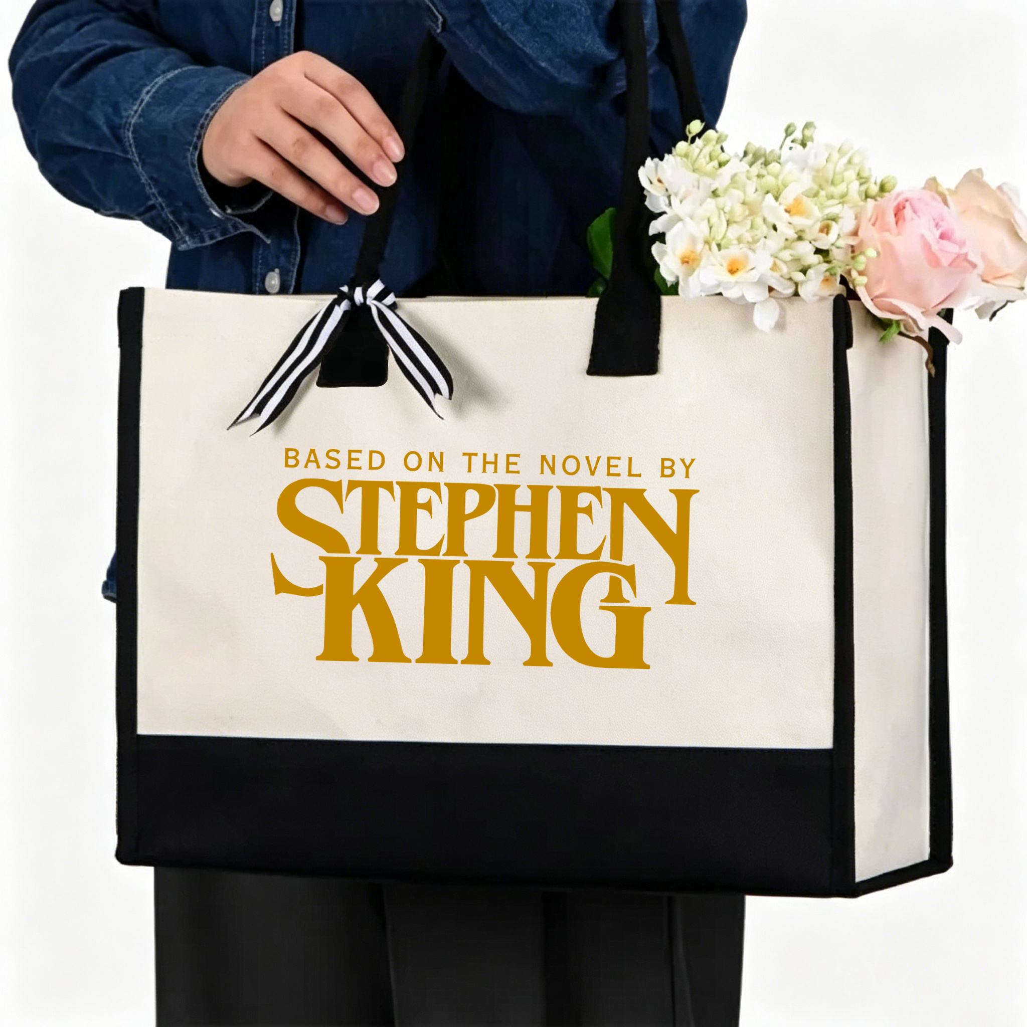Pagewings Based On A Novel By Horror Writer12416 Large Tote Bag