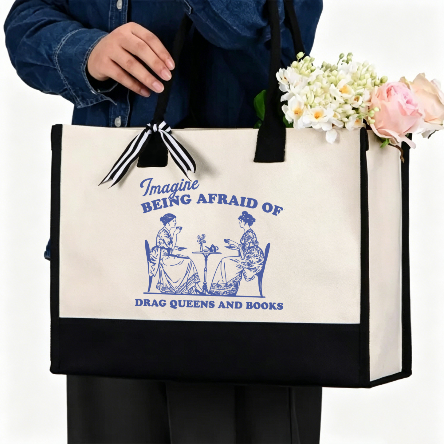 Pagewings Drag Queens15261 Large Tote Bag