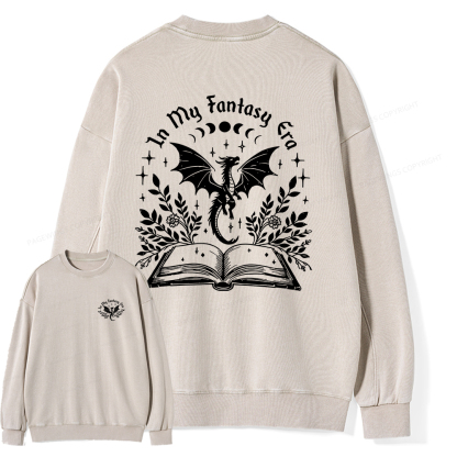 Pagewings In My Fantasy Era Unisex Washed Sweatshirt