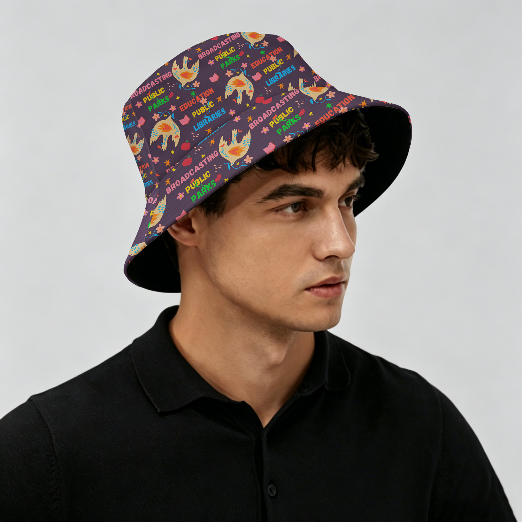 Pagewings Broadcasting Public Parks2010H Bucket Hat