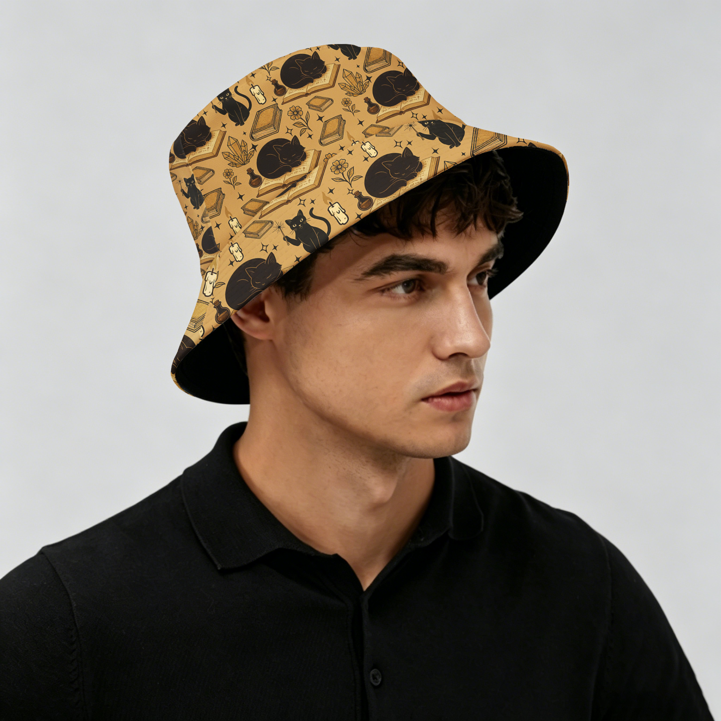 Pagewings Cats And Reading2008H Bucket Hat