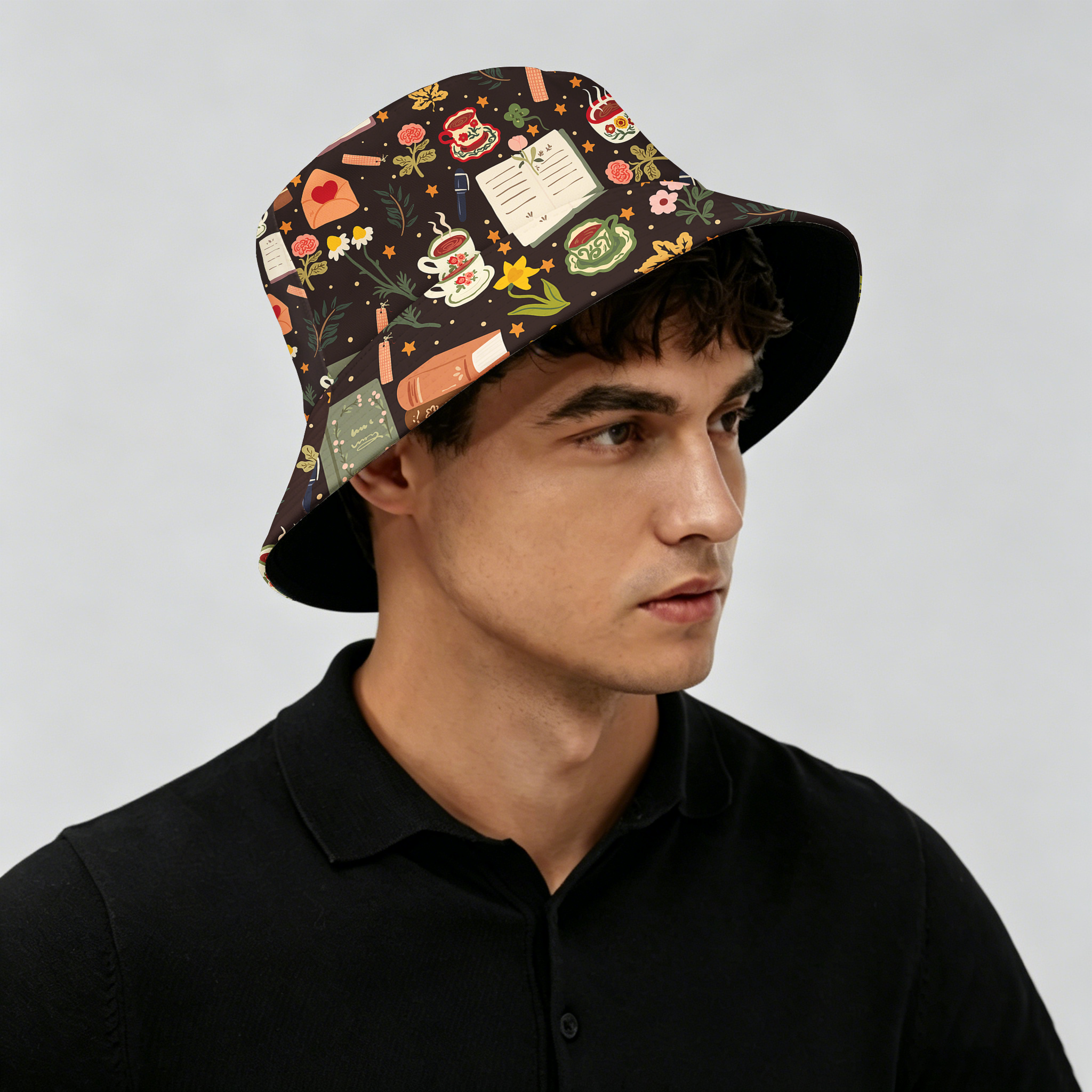 Pagewings Cozy Reading2015H Bucket Hat