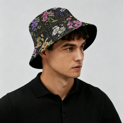 Pagewings Fantasy Fan Flowers Bucket Hat