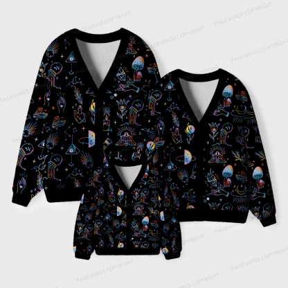 Pagewings Reading Is Magic Unisex Ugly Cardigan Sweaters