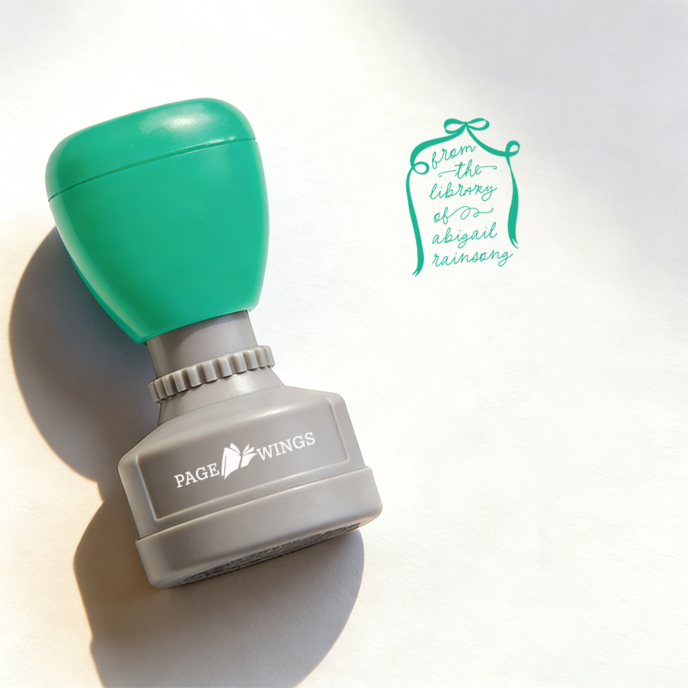 Pagewings Personalized Name Libraries Stamp
