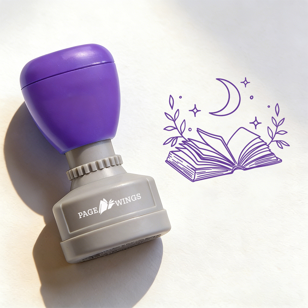 Pagewings Read Books Be Kind Stay Weird Stamp