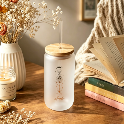 Pagewings Personalized Fantasy Novel Lovers Glass Can Tumbler