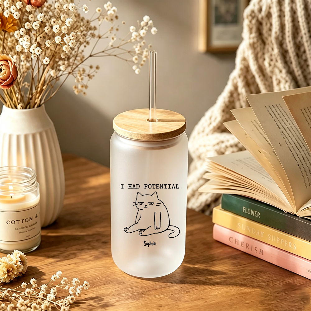 Pagewings Personalized Sci Fi Bookish Glass Can Tumbler
