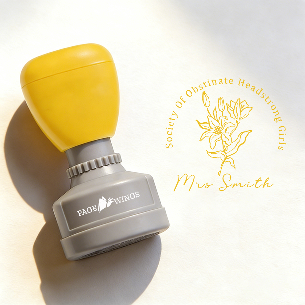 Pagewings Personalized Society Of Obstinate Headstrong Girls Stamp