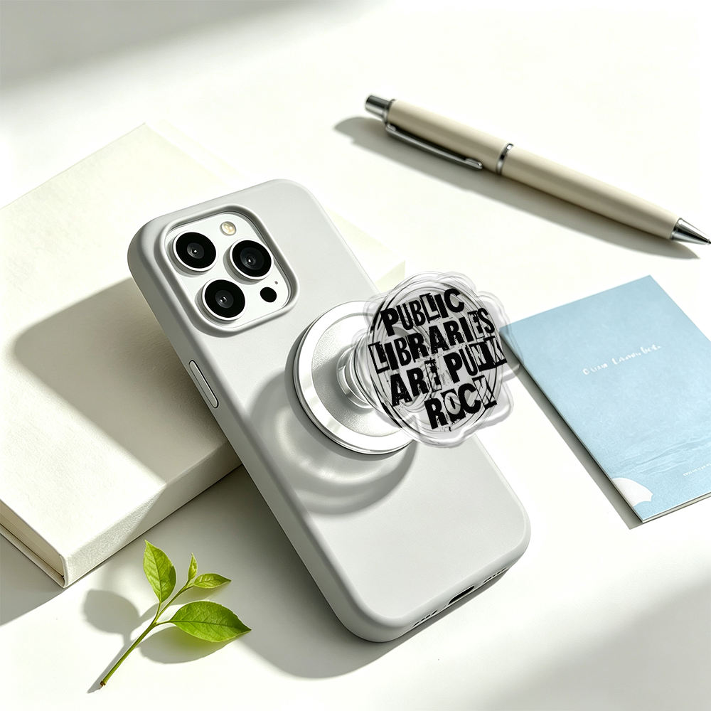 Pagewings Public Libraries Are Punk Rock Phone Grip