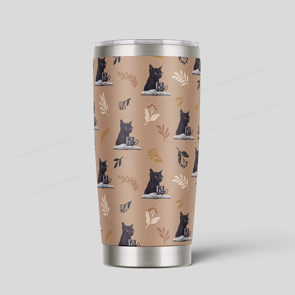 Pagewings Read Books Drink Coffee Fight Evil Tumbler