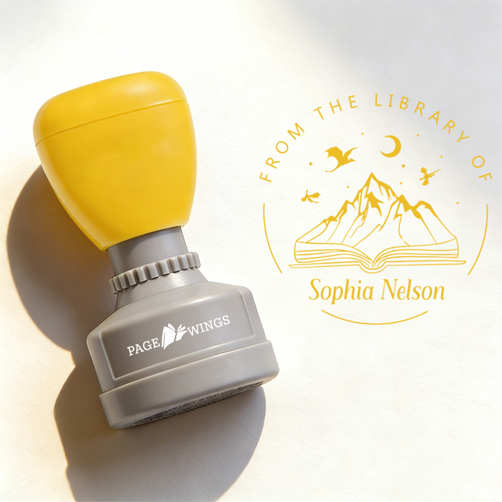 Pagewings Personalized Book Stamp