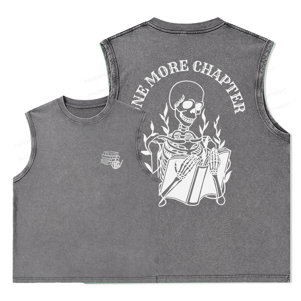 Pagewings One More Chapter Unisex Washed Tank Top