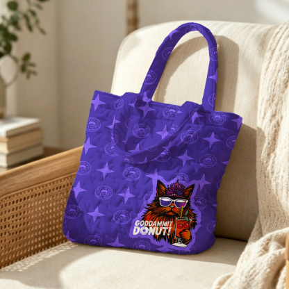 Pagewings Sci Fi Bookish Quilted Tote Bag