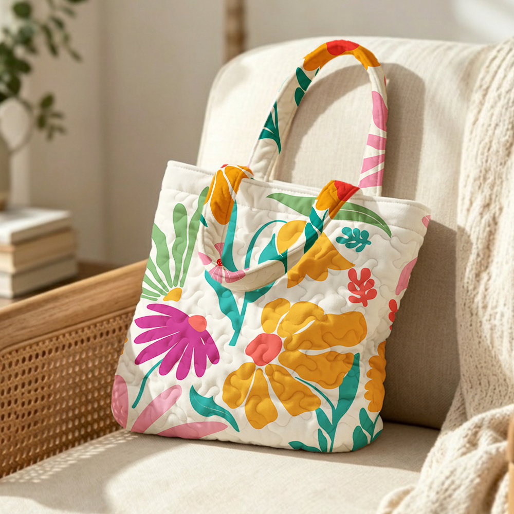 Pagewings Bookish Vibe Quilted Tote Bag