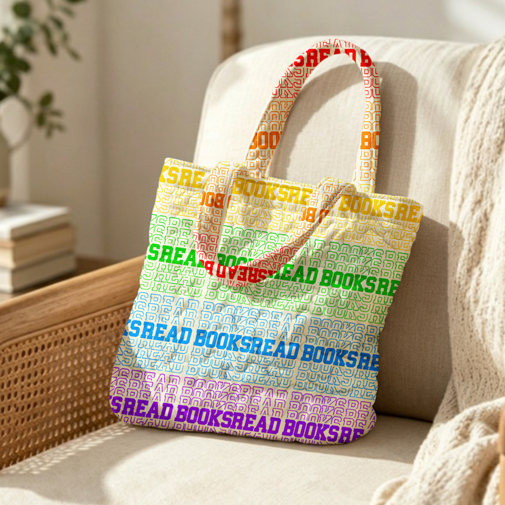 Pagewings Read Books Quilted Tote Bag