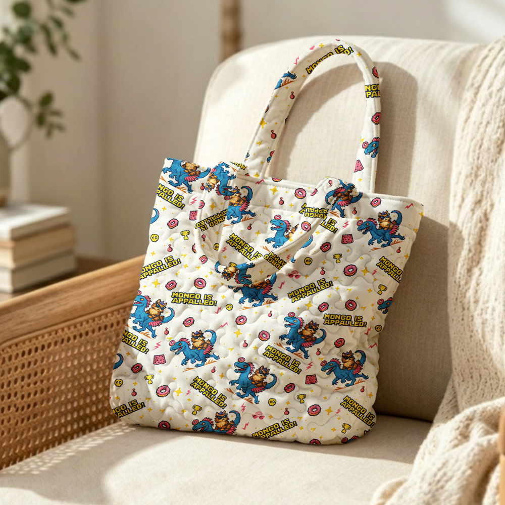 Pagewings Sci Fi Bookish Quilted Tote Bag