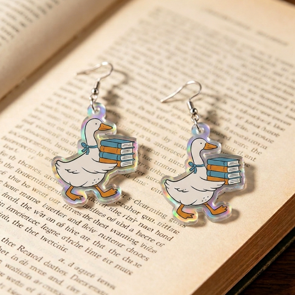 Pagewings Silly Goose Earrings