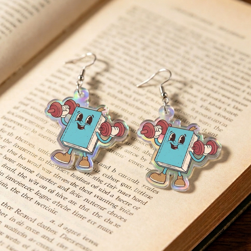 Pagewings Bookworm Earrings