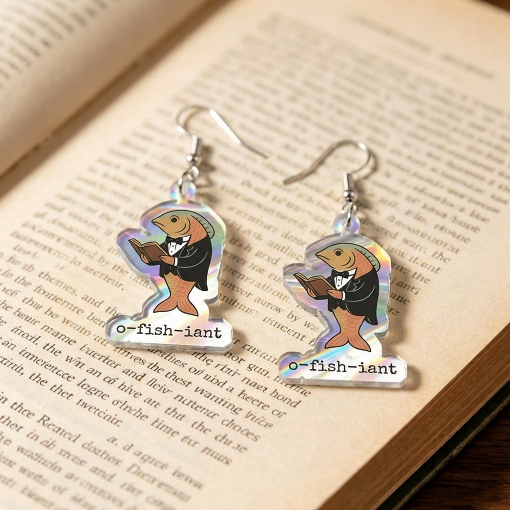 Pagewings O‑Fish‑Iant Earrings