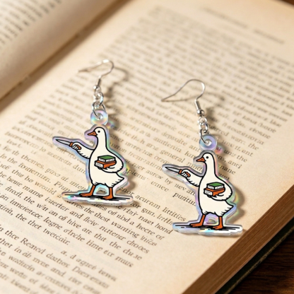 Pagewings Silly Goose Earrings