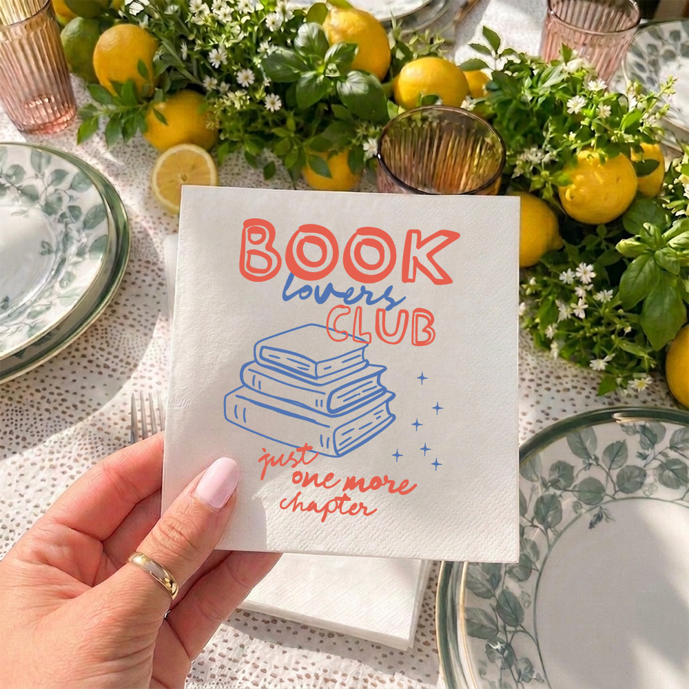 Pagewings Book Lovers Club Paper Napkins 