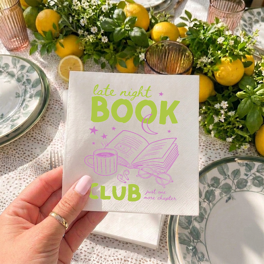 Pagewings Book Lovers Club Paper Napkins 