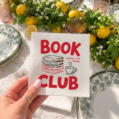 Pagewings Book Lovers Club Paper Napkins 