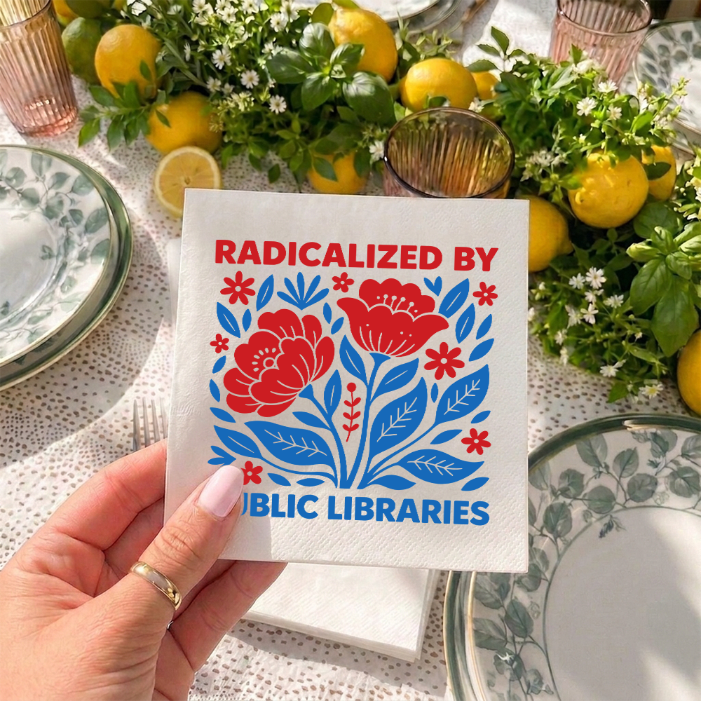 Pagewings Radicalized By Public Libraries Paper Napkins 