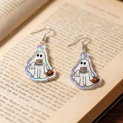 Pagewings Ghost Reading Earrings