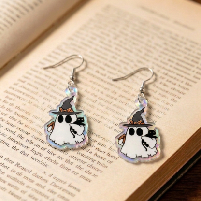 Pagewings Ghost Reading Earrings