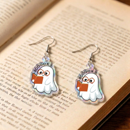 Pagewings Ghost Reading Earrings