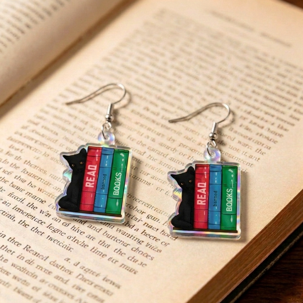 Pagewings Read Banned Books Earrings